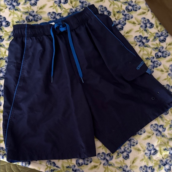 Speedo Men's Dark Blue Board Shorts - Picture 1 of 4